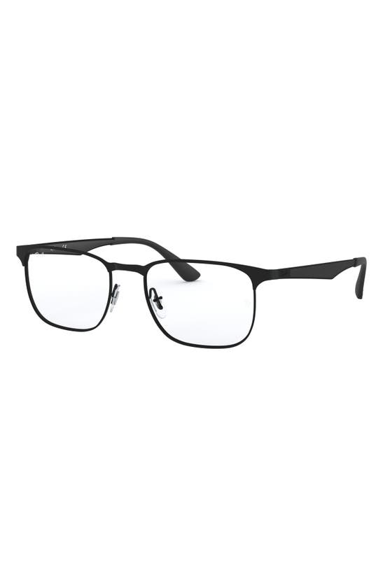 Ray Ban Rectangle-frame Glasses In Black