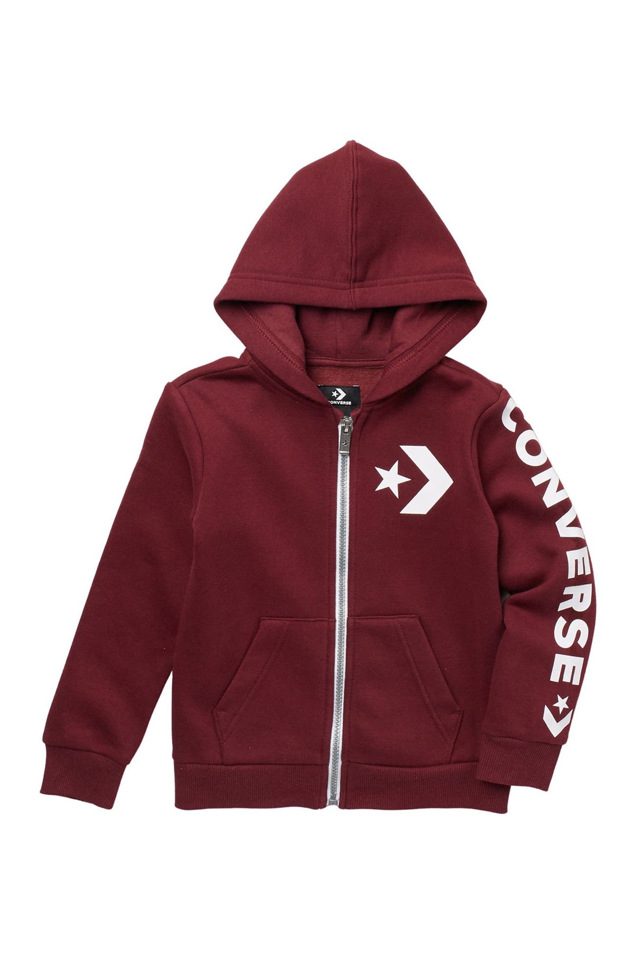 Converse | Star Chevron Full Zipper Hooded Sweatshirt | Nordstrom Rack