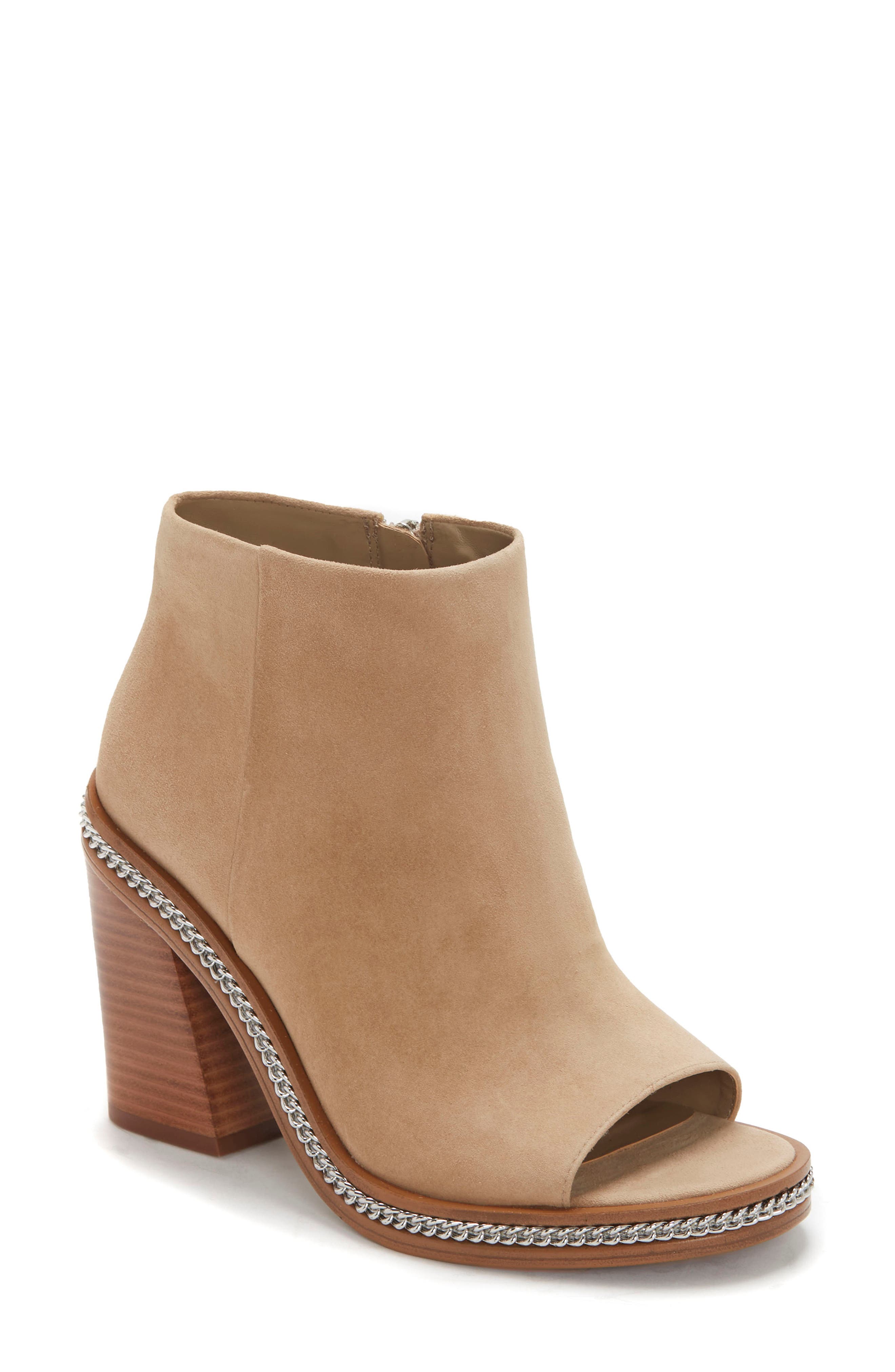 2 inch peep toe booties