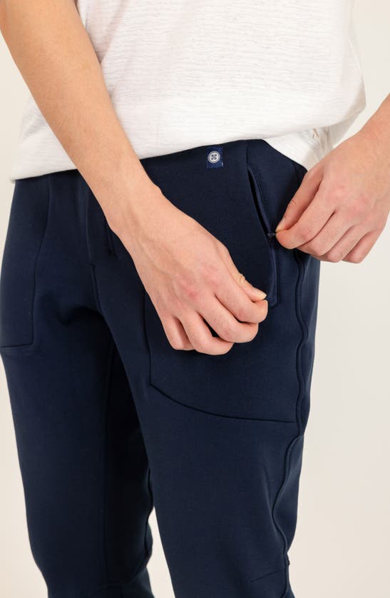 Shop Pino By Pinoporte Cotton Blend Joggers In Navy