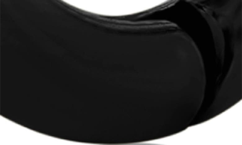 Shop Blackjack Stainless Steel Hoop Earrings In Black
