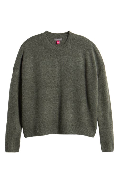 Shop Vince Camuto Cropped Crewneck Sweater In Enigma