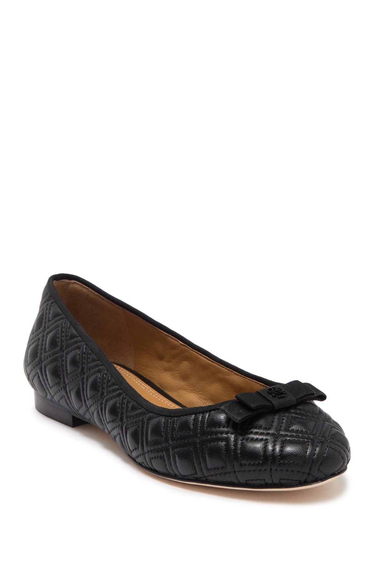 quilted leather ballet flats