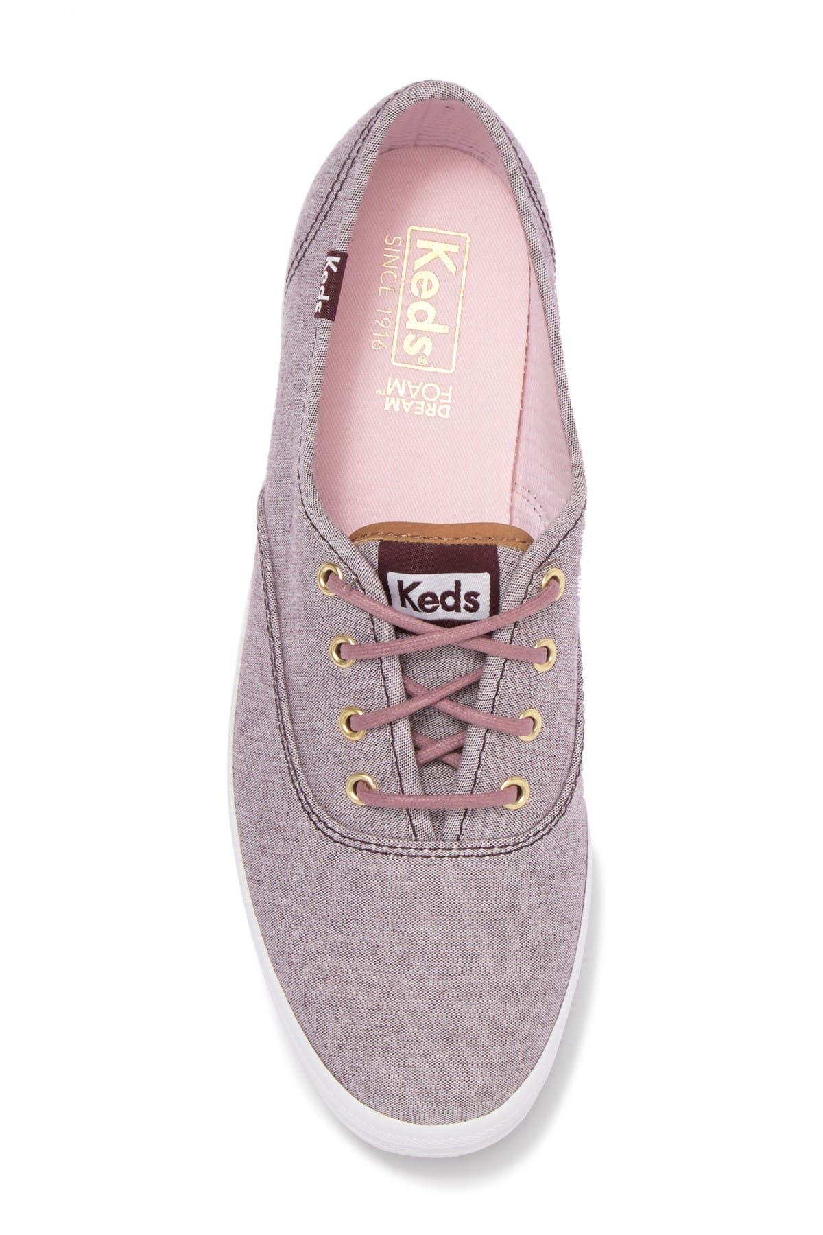 keds champion ticking canvas