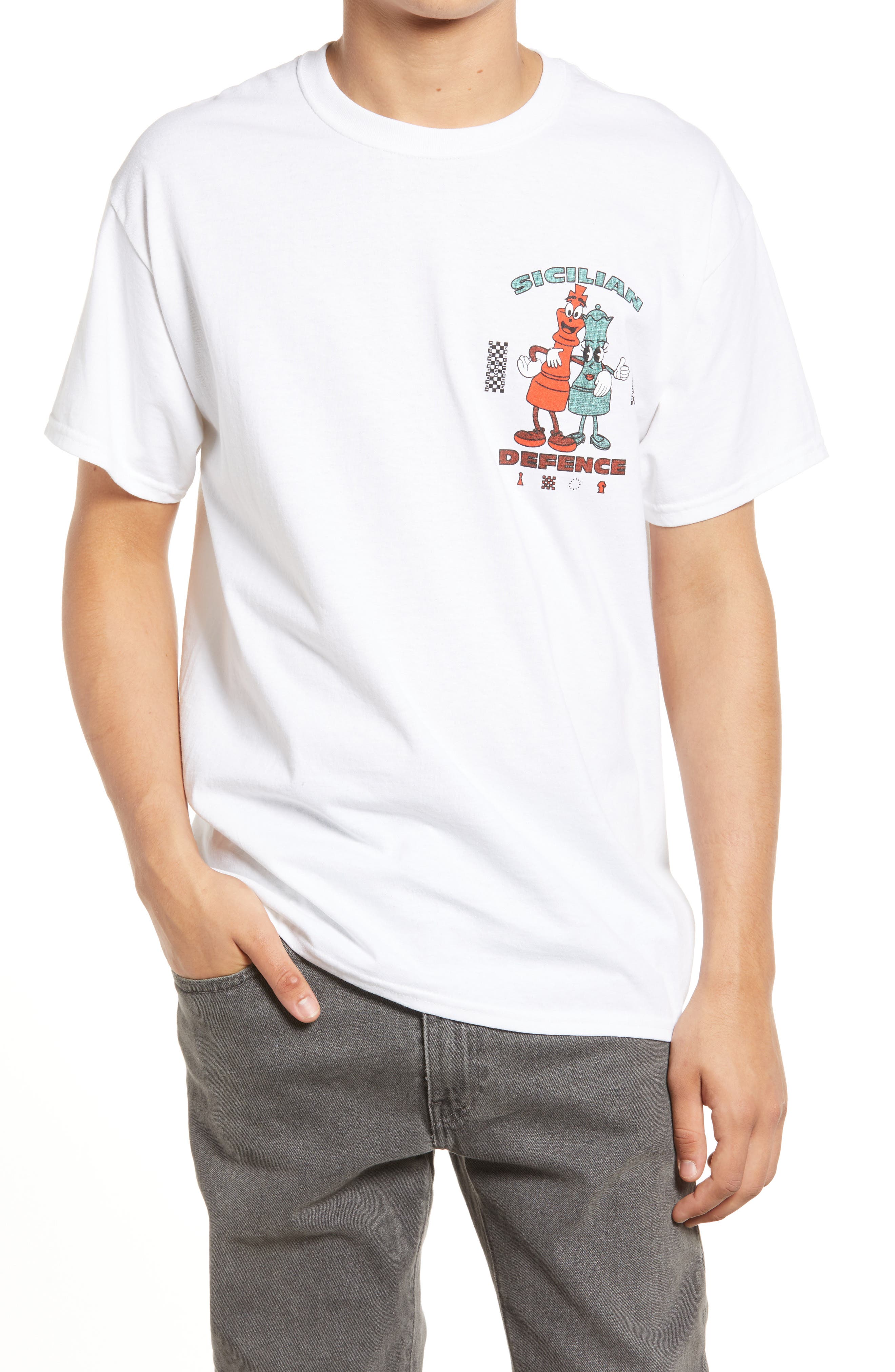 CONEY ISLAND PICNIC Men's Sicilian Defence Cotton Graphic Tee