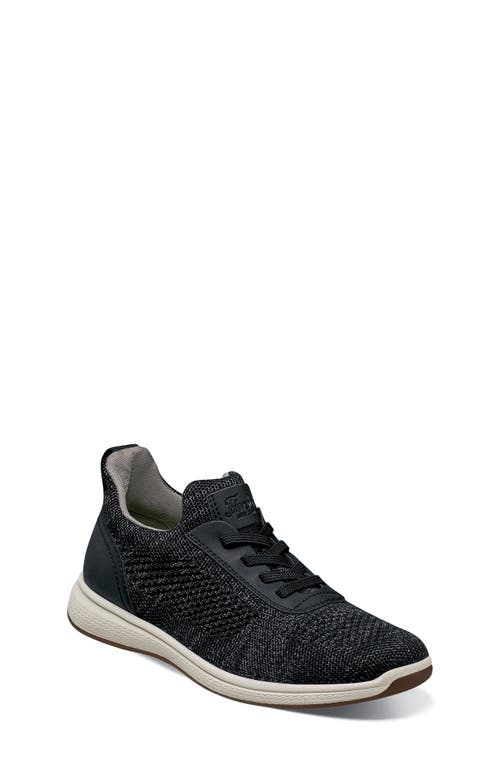 Florsheim Kids' Satellite Knit Slip-On Sneaker in Black 