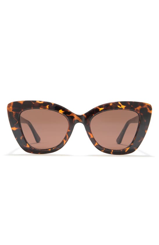 Diff 52mm Melody Sunglasses In Dark Tortoise / Brown