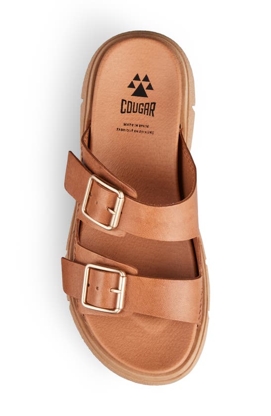 Shop Cougar Piera Water Repellent Slide Sandal In Tan