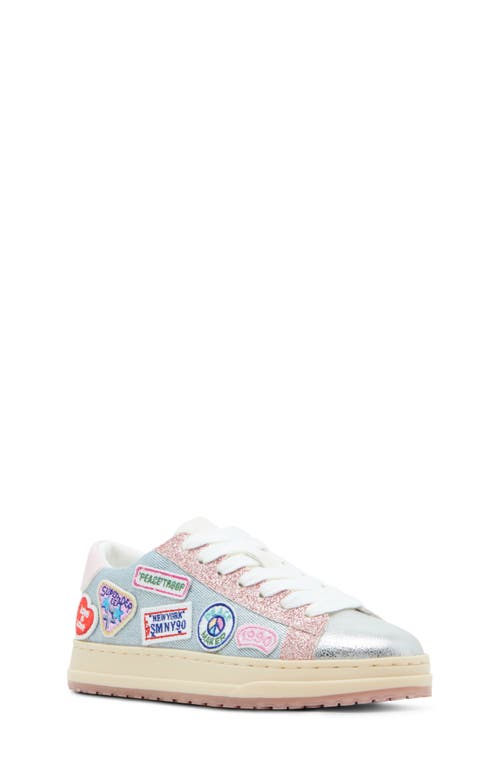 Shop Steve Madden Jhope Patches Denim Sneaker In Denim Multi