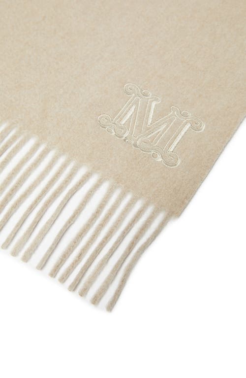 Shop Max Mara Dalia Cashmere Scarf In Beige