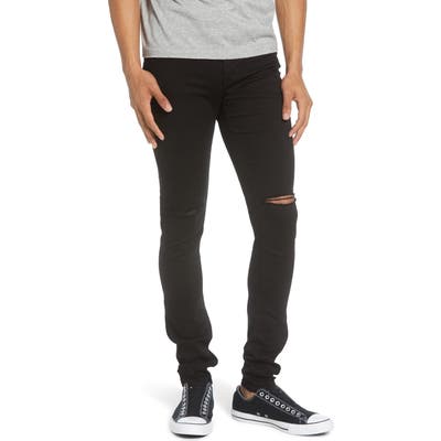 Monfrere Greyson Skinny Fit Jeans, Black