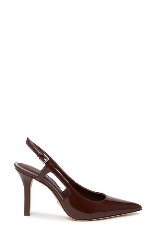 Shop Paige Samara Slingback Pointed Toe Pump In Chocolate