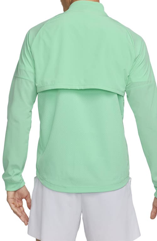 Shop Nike Dri-fit Rafa Tennis Jacket In Emerald Rise/white