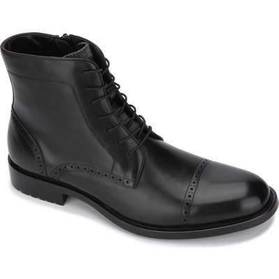 Kenneth Cole Reaction Kelby Cap Toe Boot, Black