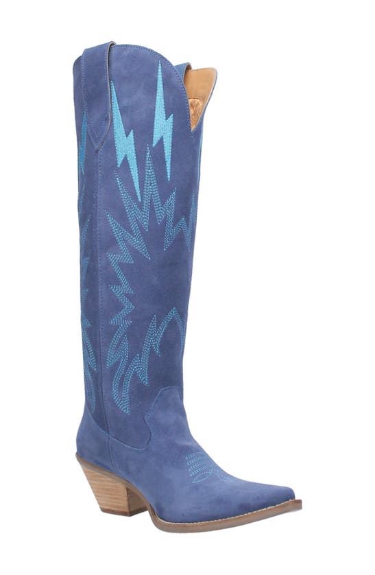 Dingo Thunder Road Cowboy Boot In Blue
