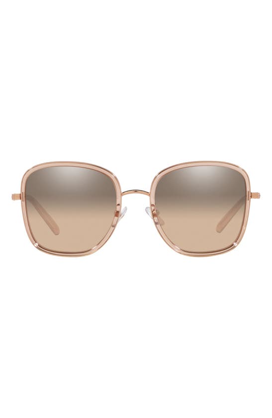 Tory Burch 53mm Square Sunglasses In Trans Peach | ModeSens