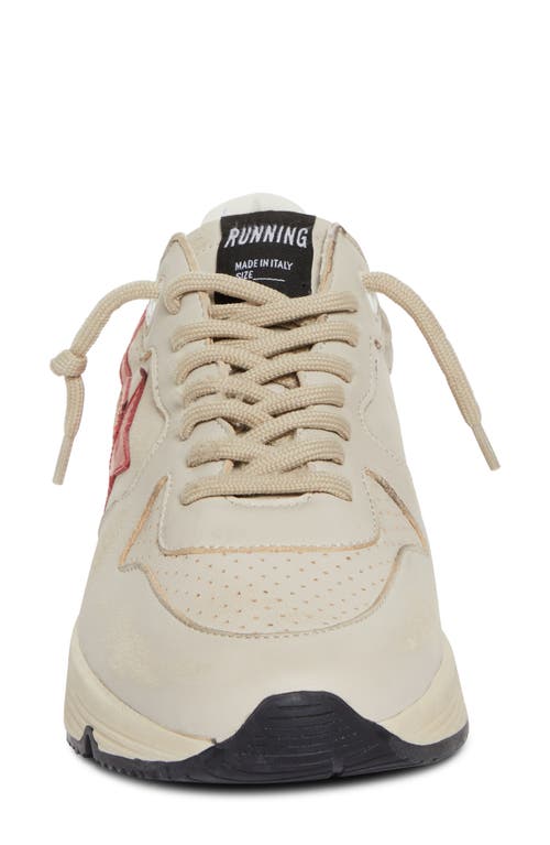 Shop Golden Goose Running Sole Sneaker In Grey/red