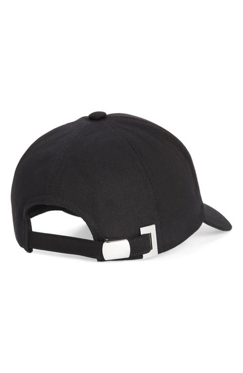 Shop Balmain Embroidered Logo Baseball Cap In Black/white