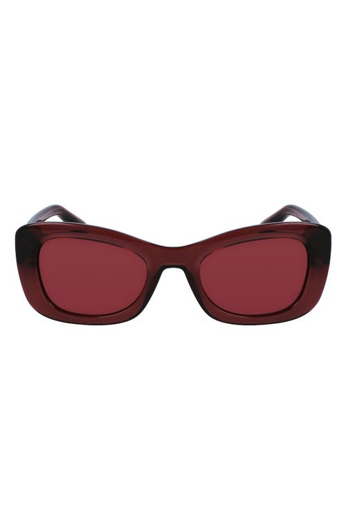 Victoria Beckham 50mm Butterfly Sunglasses in Purple at Nordstrom