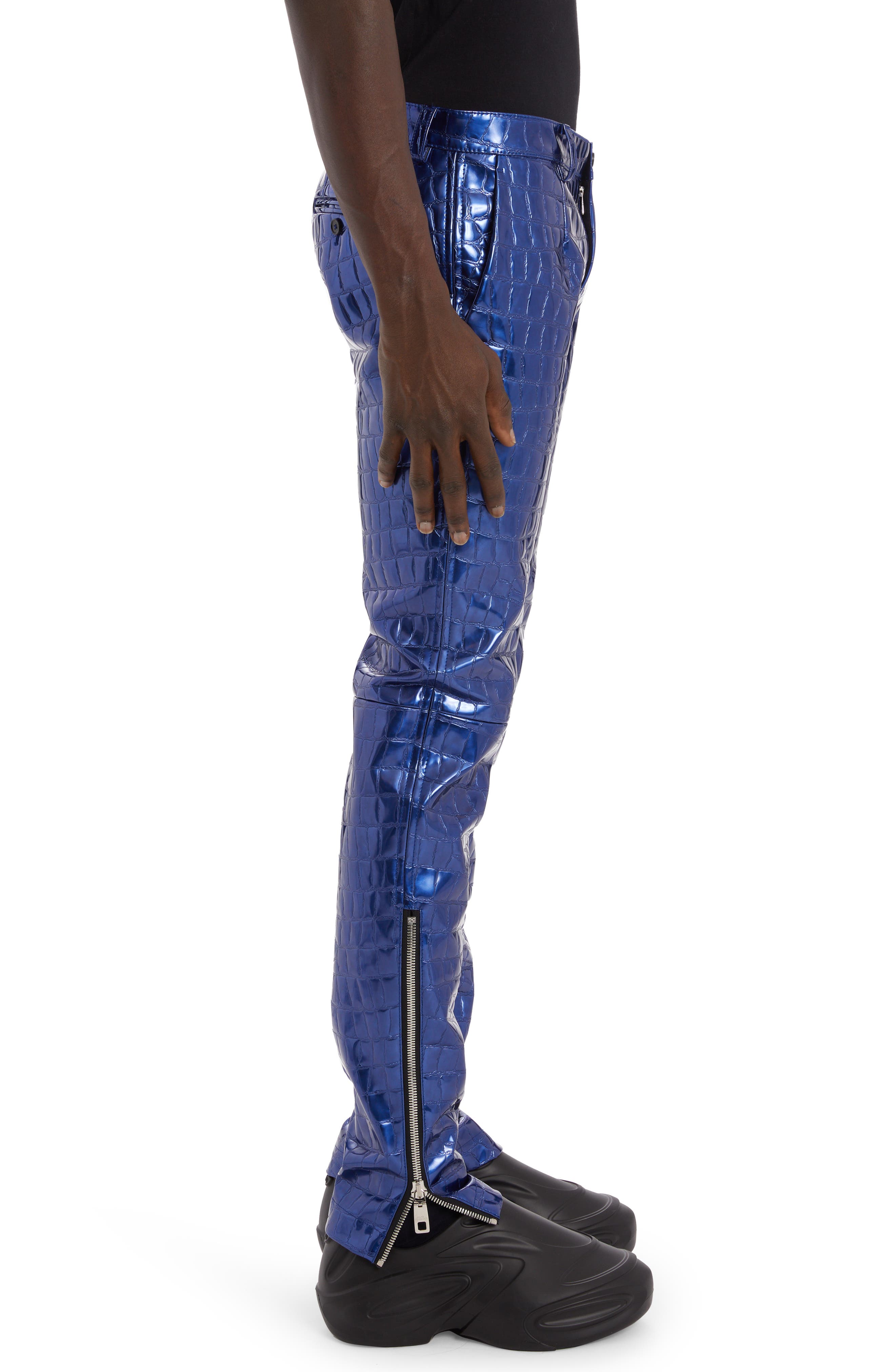 Dolce&Gabbana Alligator Embossed Faux Leather Pants Nordstrom