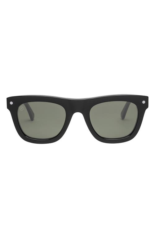 Shop Electric Cocktail 39mm Polarized Square Sunglasses In Gloss Black/grey Polar