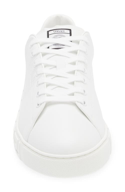 Shop Versace Barocco Greca Jacquard Low Top Sneaker In White White