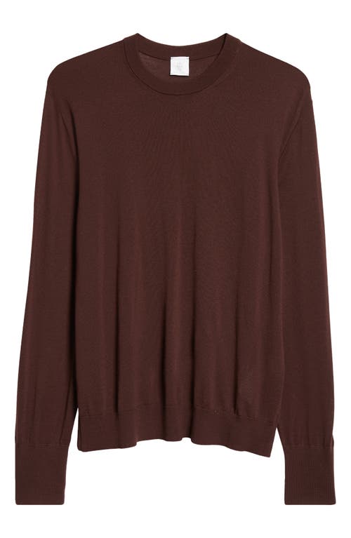 Eleventy Avalon Wool Crewneck Sweater In Barolo