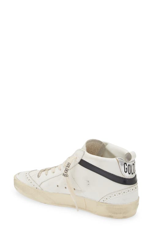 Shop Golden Goose Mid Star Sneaker In White/leopard