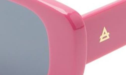 Aire Ceres 51mm Rectangular Sunglasses In Pink / Smoke Mono