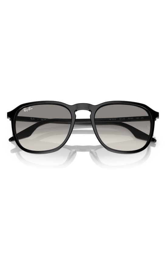 Ray Ban Ray-ban 55mm Gradient Square Sunglasses In Black