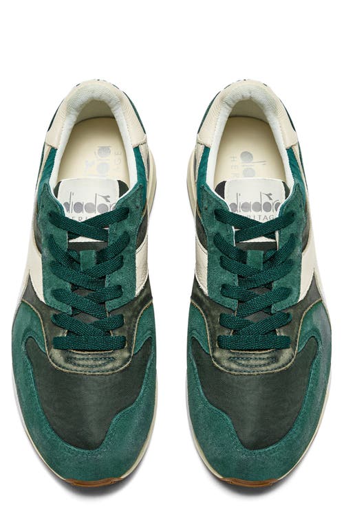 Diadora Conquest Sneaker In Posy Green