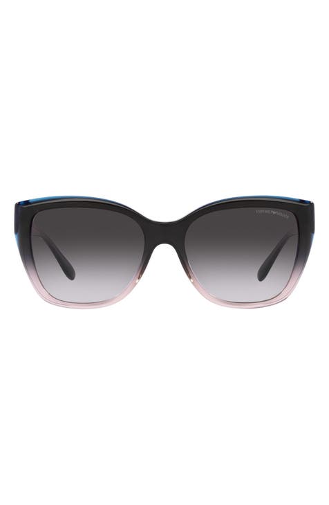 Fendi Polka Dot Silver Cateye Sunglasses - Ann's Fabulous Closeouts