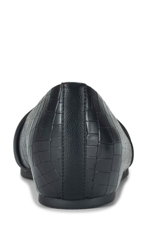 Shop Baretraps Chainey Flat In Black Croco