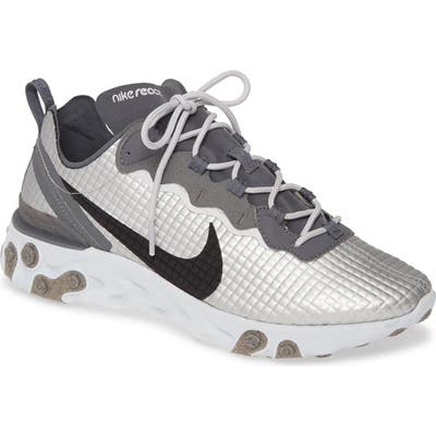 Nike React Element 55 Premium Sneaker- Metallic