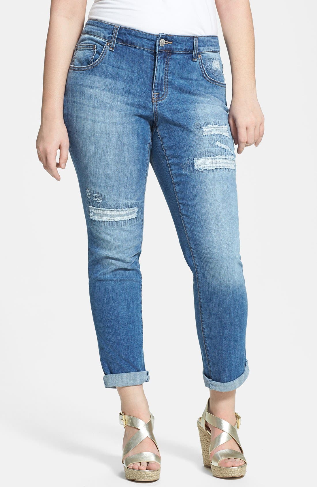 Jessica Simpson 'Weekend' Straight Leg Jeans (Plus Size) Nordstrom