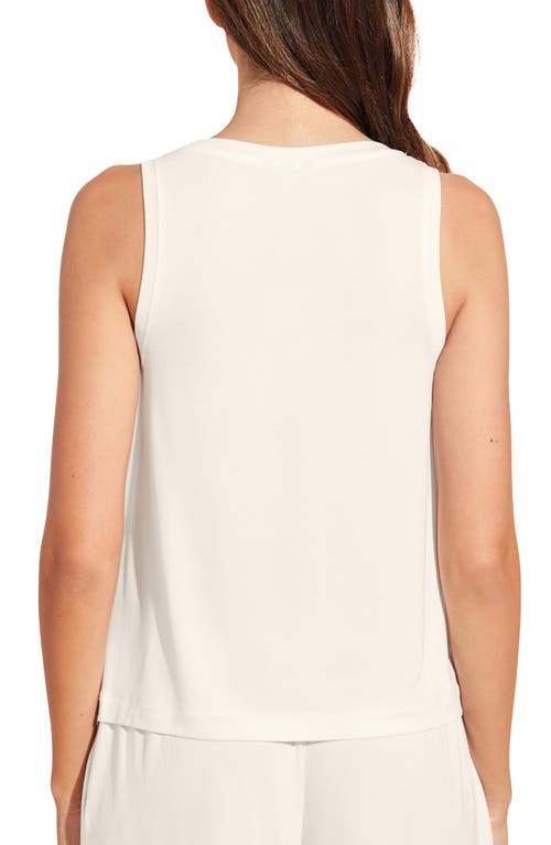 Shop Eberjey Gisele Everyday Tank In Ivory