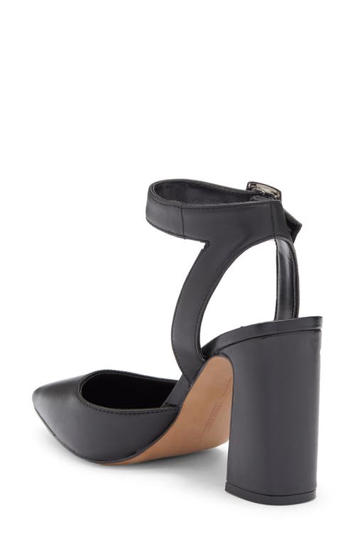 Vince Camuto Alarica Ankle Strap Pointed Toe Pump In Black