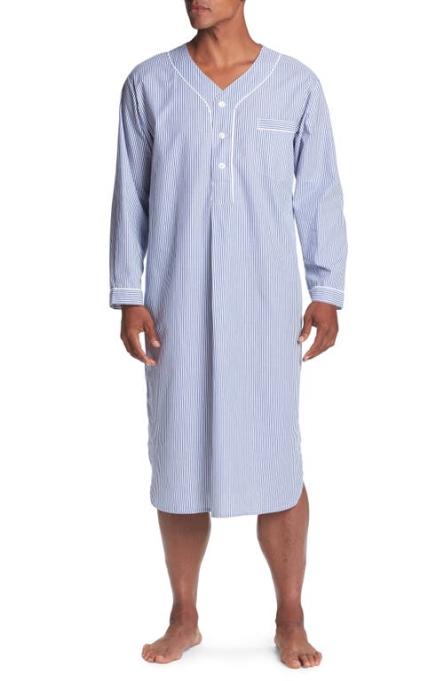 Cotton Nightshirt in Navy