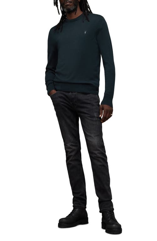 Shop Allsaints Mode Slim Fit Wool Sweater In Racing Green