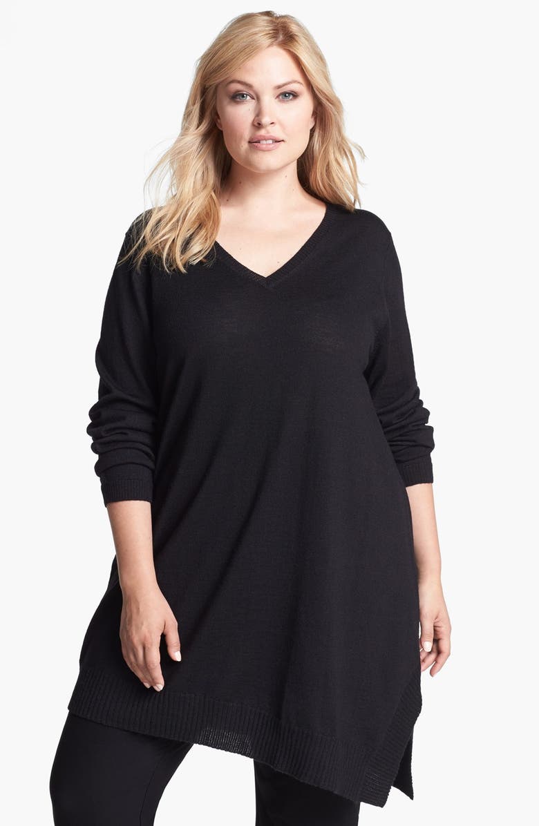 Eileen Fisher Asymmetrical Sweater Tunic (Plus Size) | Nordstrom
