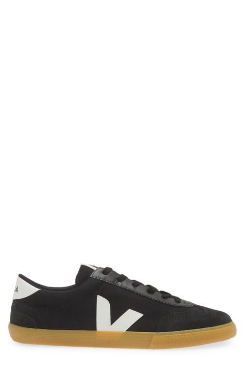 Shop Veja Volley Sneaker In Black White Natural