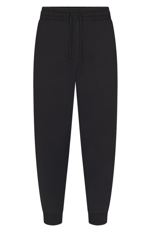 Shop Skims Outdoor Jersey Tapered Joggers In Onyx