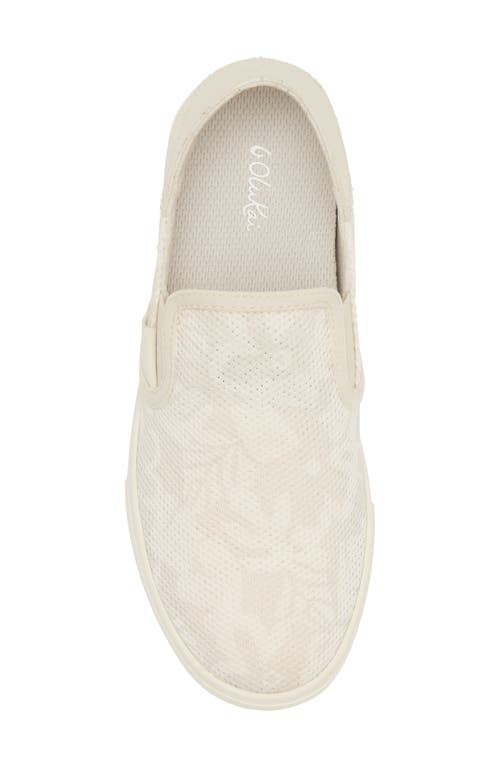 Olukai 'pehuea' Slip-on Sneaker In Puka/white