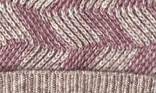 Marcus Adler Zigzag Knit Beanie In Blush