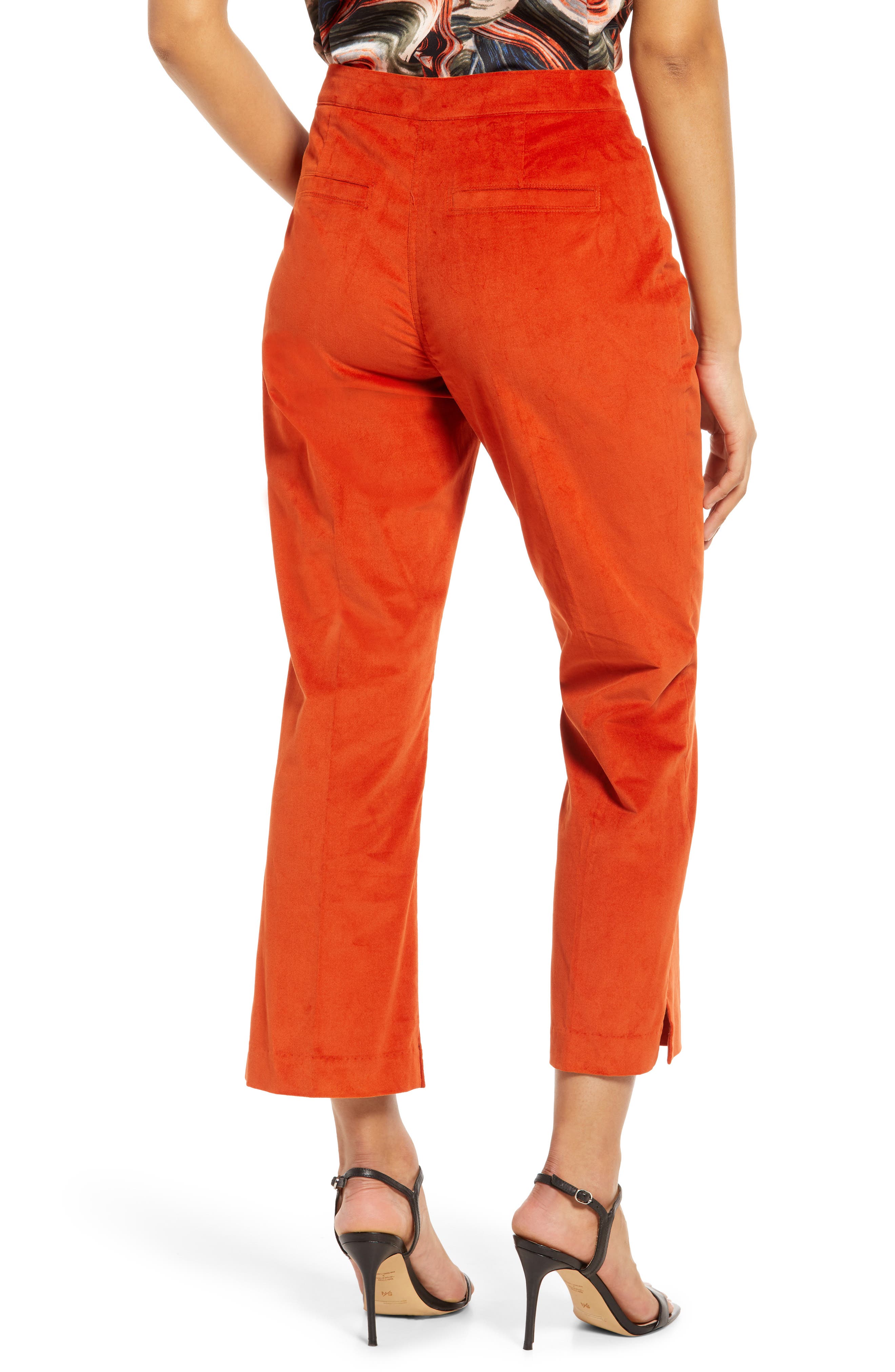 Halogen® Velvet Kick Flare Pants 
