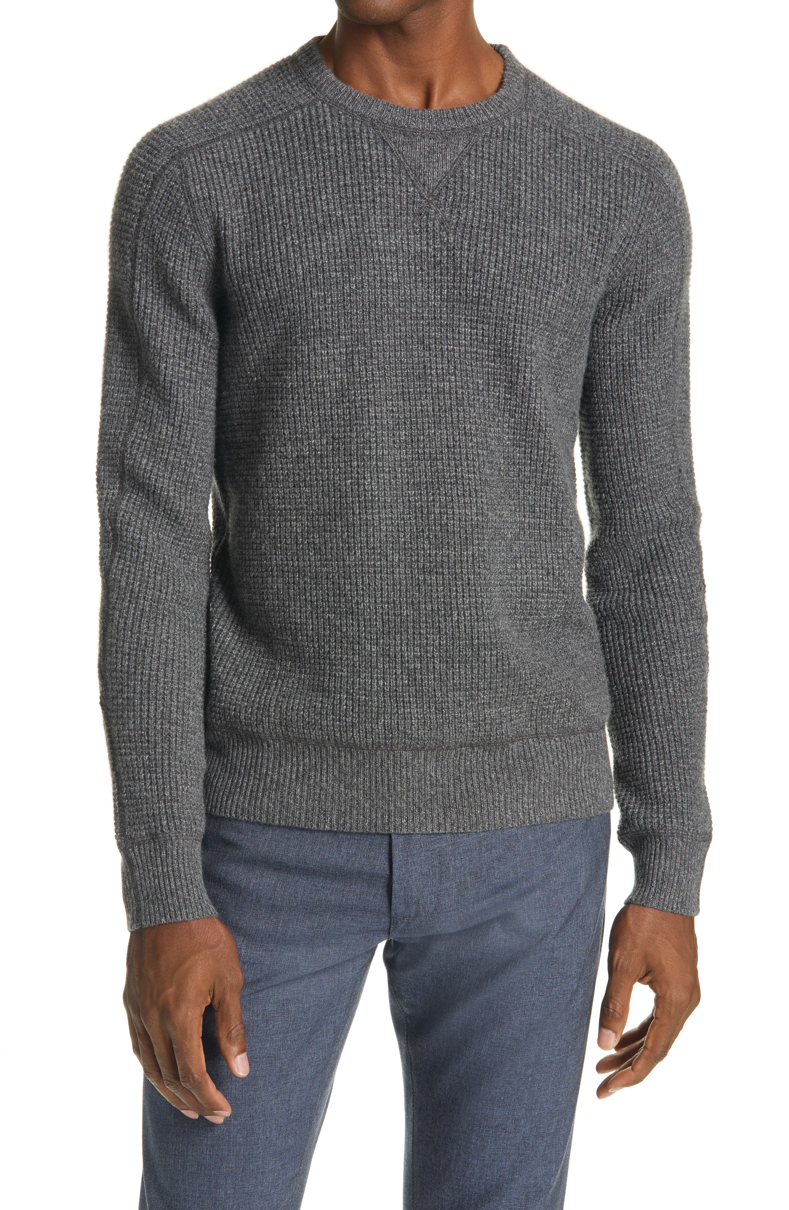 Knitted cashmere sweater.