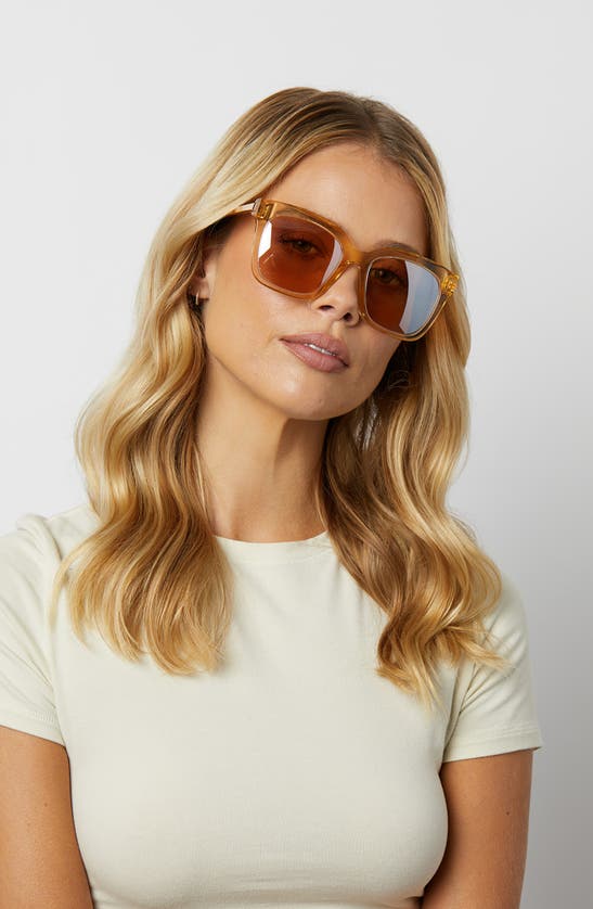 DIFF DIFF BELLA 54MM GRADIENT SQUARE SUNGLASSES