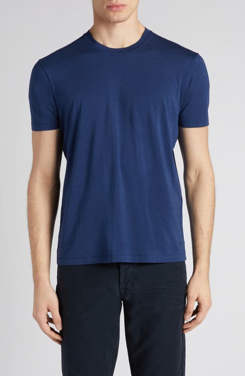 Short Sleeve Crewneck T-Shirt in Bright Blue