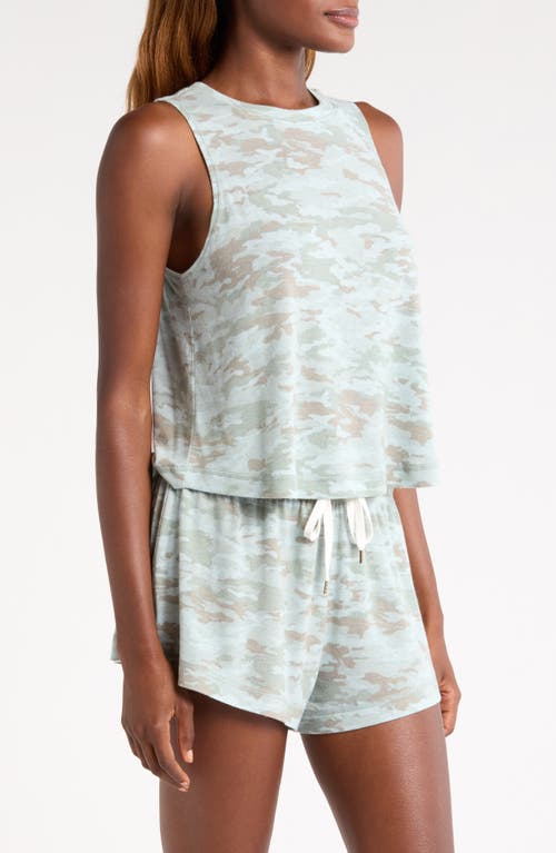 Honeydew Star Seeker Short Pajamas In Fern Camo
