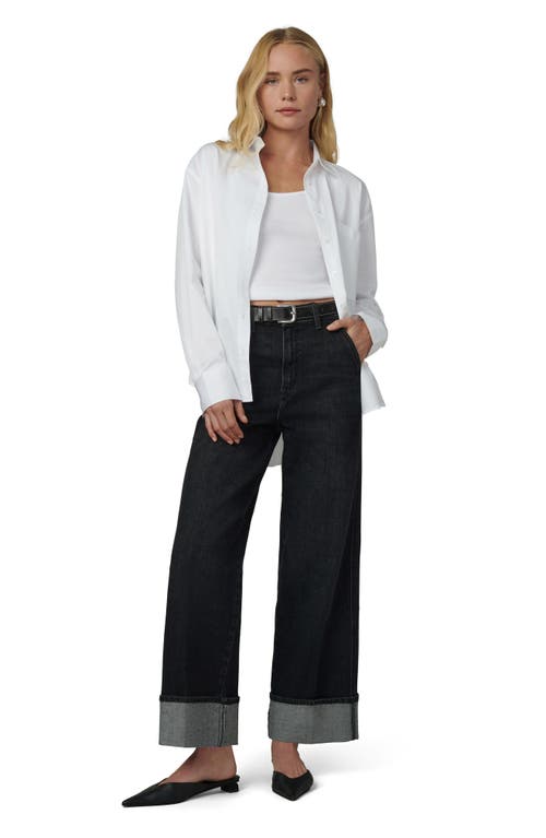 Shop Joe's The Trixie Cuffed Wide Leg Trouser Jeans In Mindset